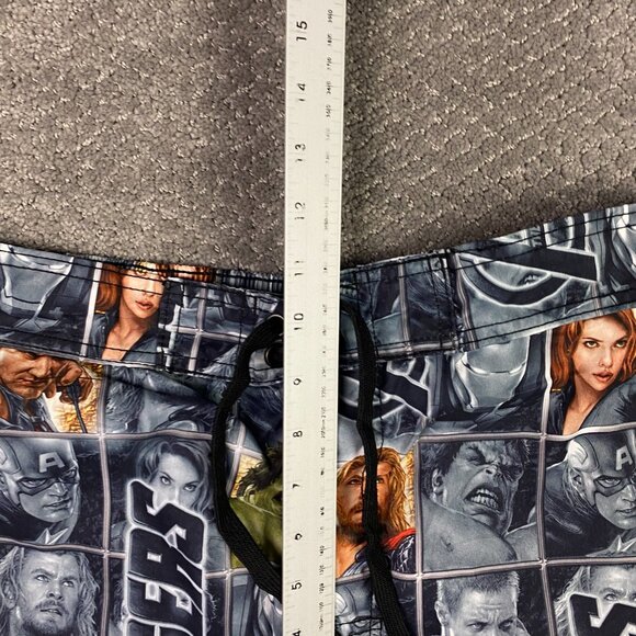 Marvel Avengers Boardshorts Men's Large Swim Trunks Shorts 2012 Mesh Lined Liner - Picture 9 of 12